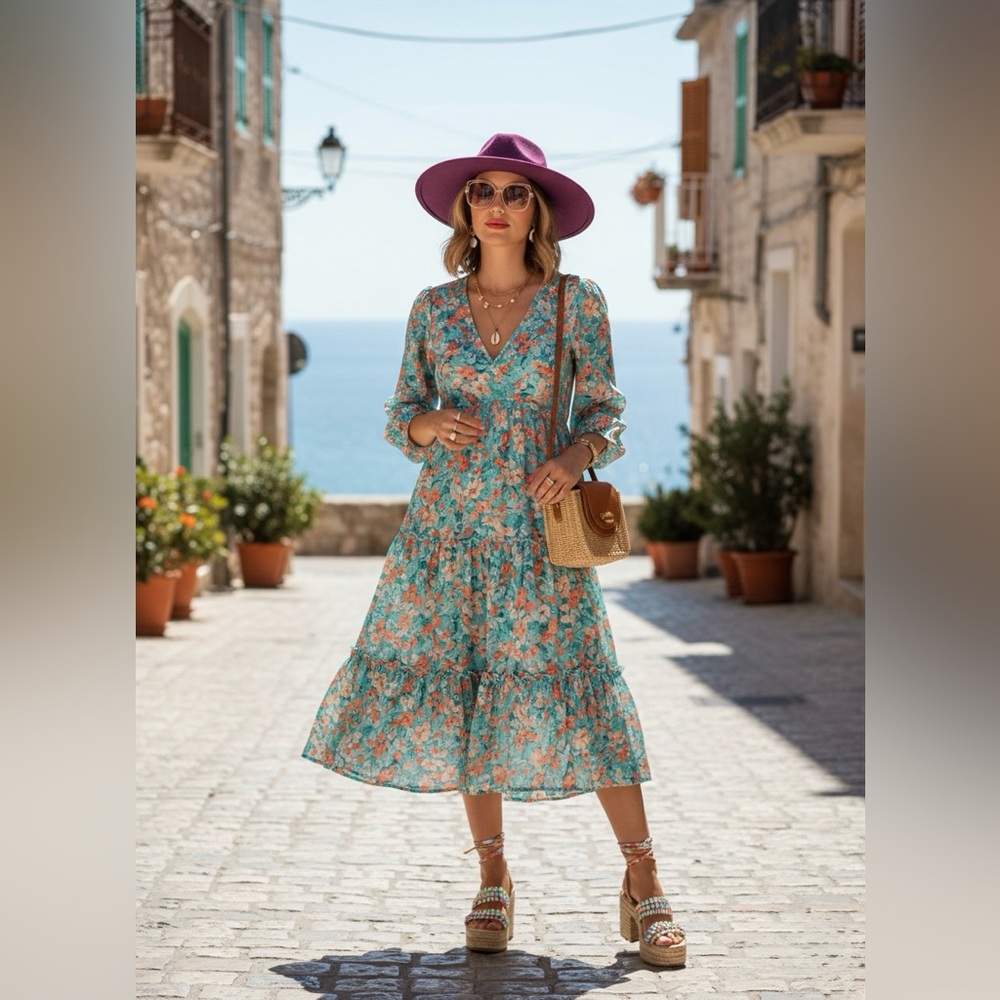 Elegant cranberry Women's Fedora - Picture 3 of 5